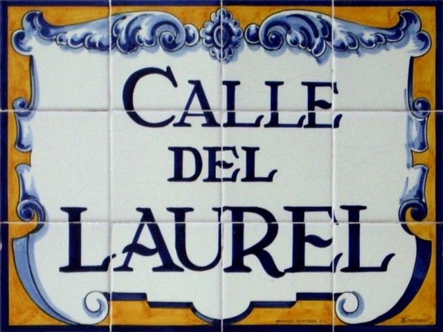 Imagen Cartel de la calle laurel