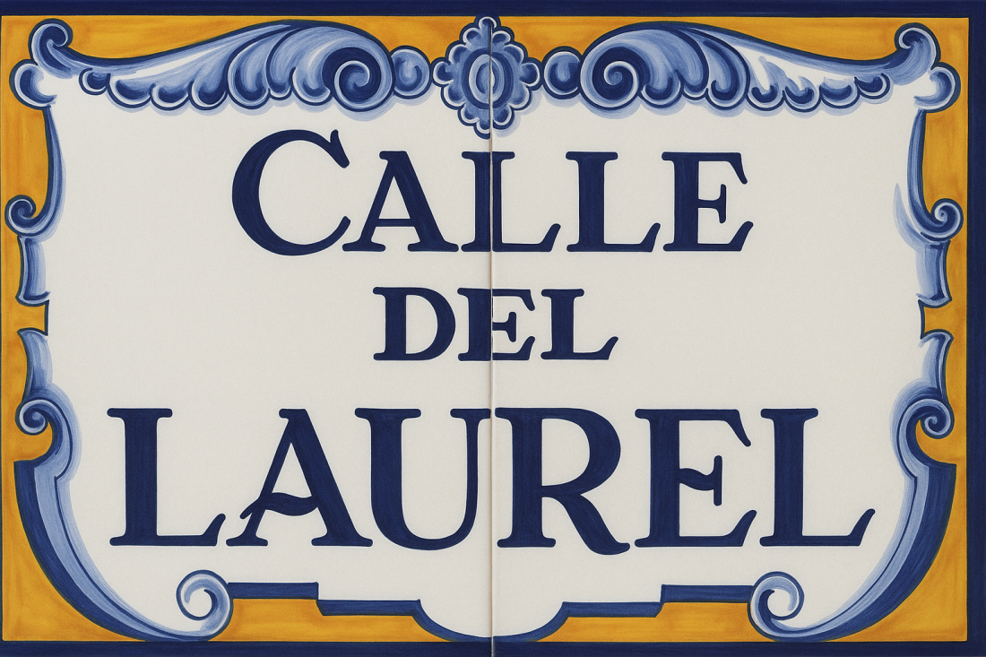 Imagen cartel calle laurel