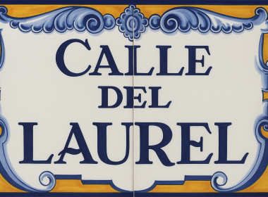 Imagen cartel calle laurel